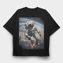 Astronaut Spacewalk, Tricou Oversize Barbati (Unisex)