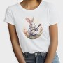 Bunny Playing Banjo Cottagecore, Tricou Femei