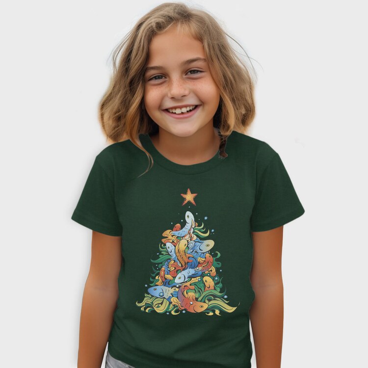 Fish Christmas Tree, Tricou Copii