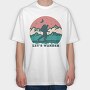 Adventure Wander Mountain Lets Wander, Tricou Oversize Barbati (Unisex)