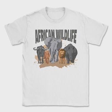African Wildlife Animals, Tricou Barbati (Unisex)