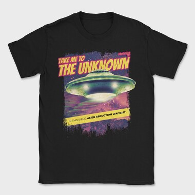 Alien Abduction Magazine Ovnis The Unknown, Tricou Barbati (Unisex)