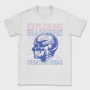 Anatomical Brainwaves Xray Head, Tricou Barbati (Unisex)
