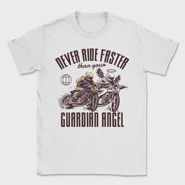 Angel Biker Ride Faster, Tricou Barbati (Unisex)