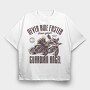 Angel Biker Ride Faster, Tricou Oversize Barbati (Unisex)