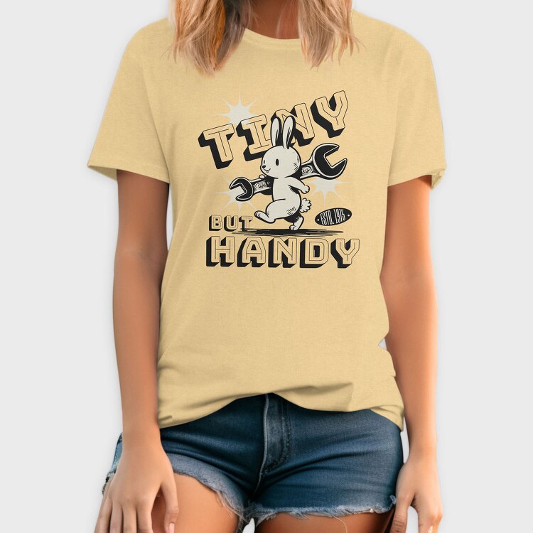Bunny With Wrench Tiny Handy, Tricou Barbati (Unisex)