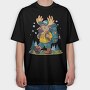 Moose Hiking, Tricou Oversize Barbati (Unisex)
