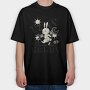 Bunny With Wrench Tiny Handy, Tricou Oversize Barbati (Unisex)