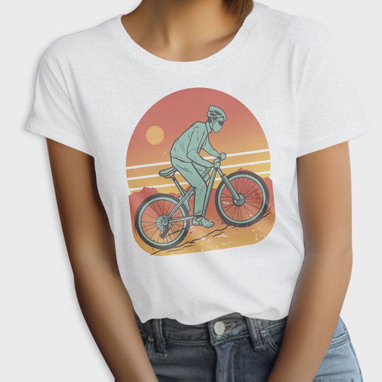 Man In Mountain Bike, Tricou Femei