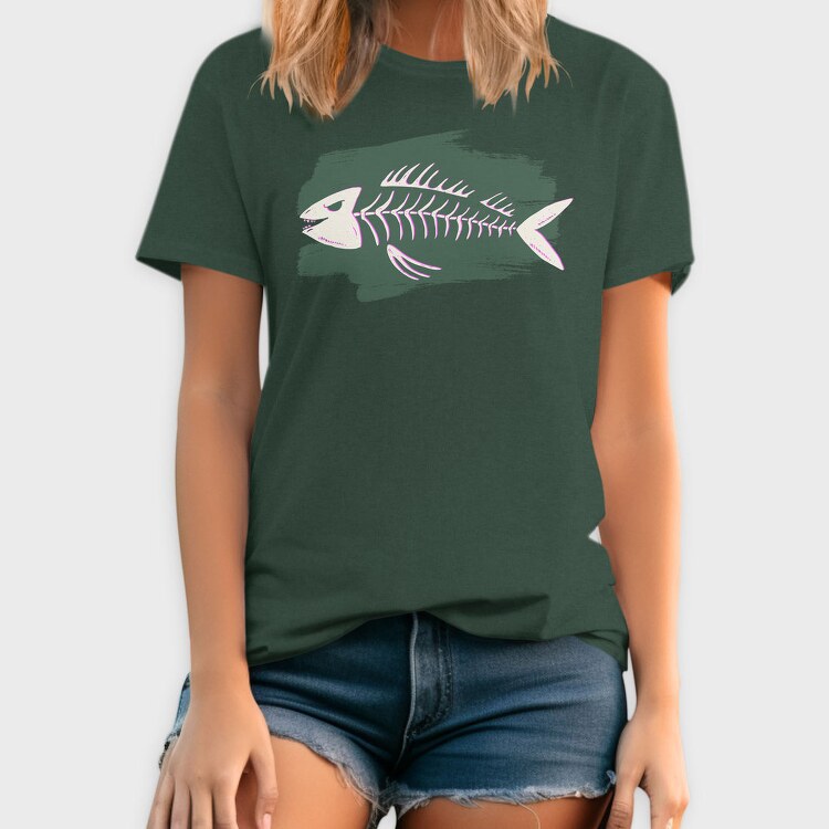 Fish Skeleton, Tricou Barbati (Unisex)