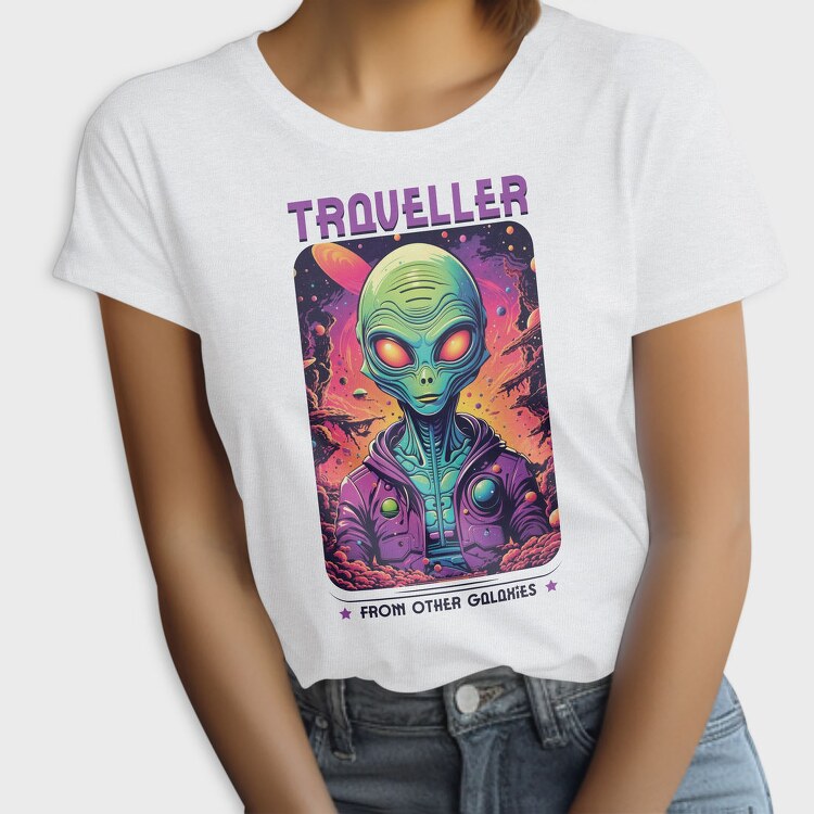 Colorful Alien Traveler Trend, Tricou Femei