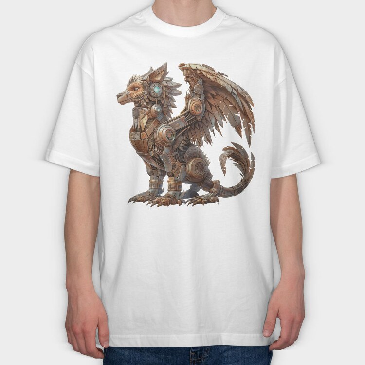 Steampunk Monster Gear, Tricou Oversize Barbati (Unisex)