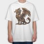 Steampunk Monster Gear, Tricou Oversize Barbati (Unisex)