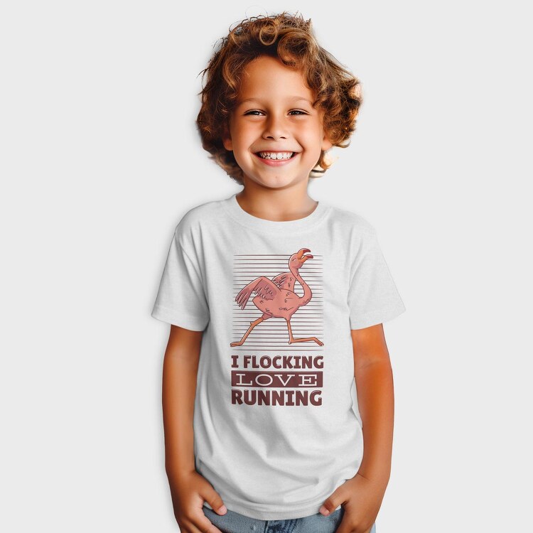 Flamingo Running, Tricou Copii