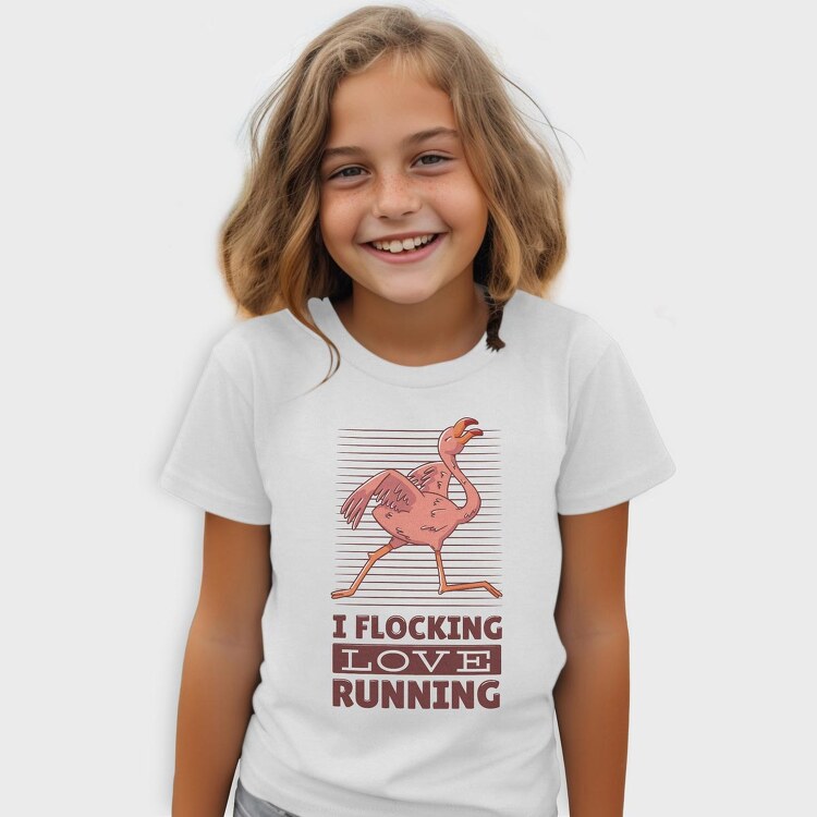 Flamingo Running, Tricou Copii
