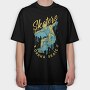 Man In Skateboard Quote Skaters Gonna Skate, Tricou Oversize Barbati (Unisex)