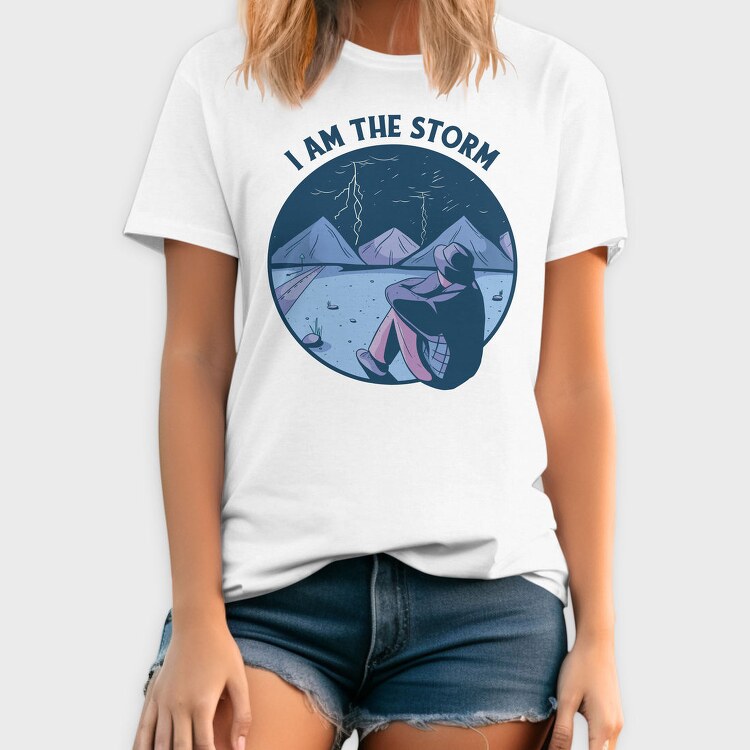 Man In Storm Nature I Am The Storm, Tricou Barbati (Unisex)