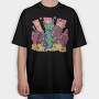 Monster Cat, Tricou Oversize Barbati (Unisex)