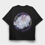 Girl And Pony Best Friend Quote Magical, Tricou Oversize Barbati (Unisex)