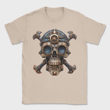 Steampunk Skull Goggles, Tricou Barbati (Unisex)