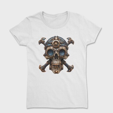 Steampunk Skull Goggles, Tricou Femei