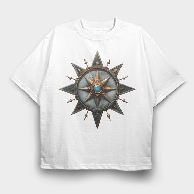 Steampunk Star Arms, Tricou Oversize Barbati (Unisex)