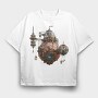 Steampunk Submarine 106021004, Tricou Oversize Barbati (Unisex)