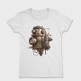 Steampunk Submarine Clipart, Tricou Femei