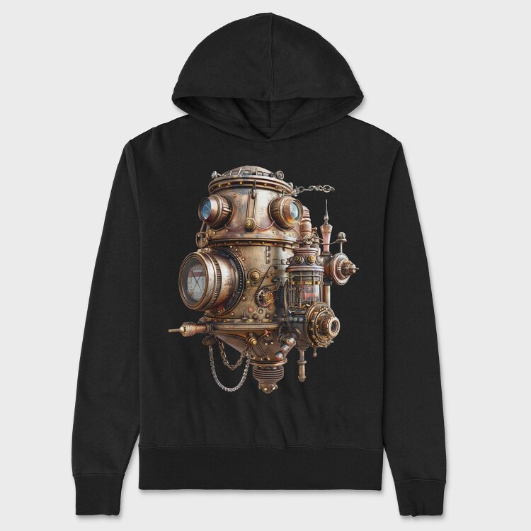 Steampunk Submarine Clipart, Hanorac Oversize Barbati (Unisex)