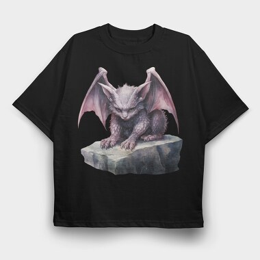 Stone Gargoyle Giant Wing, Tricou Oversize Barbati (Unisex)