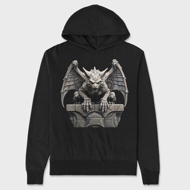 Stone Gargoyle Monument, Hanorac Oversize Barbati (Unisex)