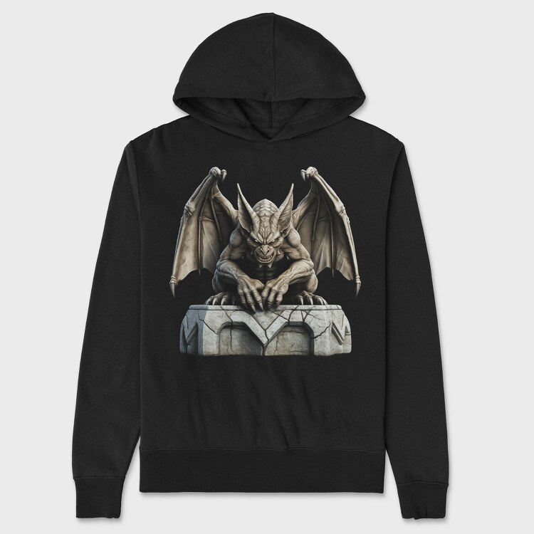 Stone Gargoyle Statue, Hanorac Oversize Barbati (Unisex)
