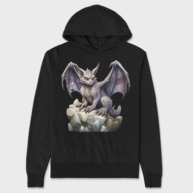 Stone Gargoyle Watcher, Hanorac Oversize Barbati (Unisex)