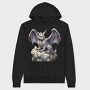 Stone Gargoyle Watcher, Hanorac Oversize Barbati (Unisex)