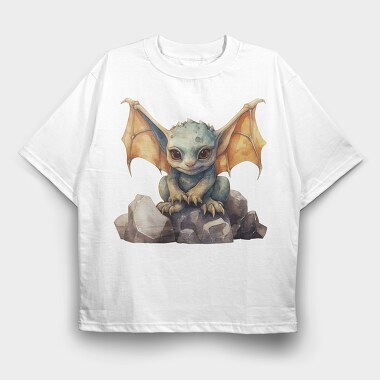 Stone Gargoyle Wings, Tricou Oversize Barbati (Unisex)