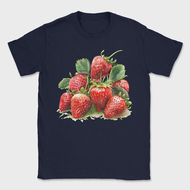 Strawberries Artwork, Tricou Barbati (Unisex)