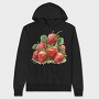 Strawberries Artwork, Hanorac Oversize Barbati (Unisex)