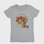 Strawberries Basket Flowers, Tricou Femei