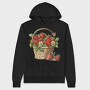 Strawberries Basket Flowers, Hanorac Oversize Barbati (Unisex)