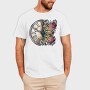 Butterfly And Vintage Clock, Tricou Barbati (Unisex)