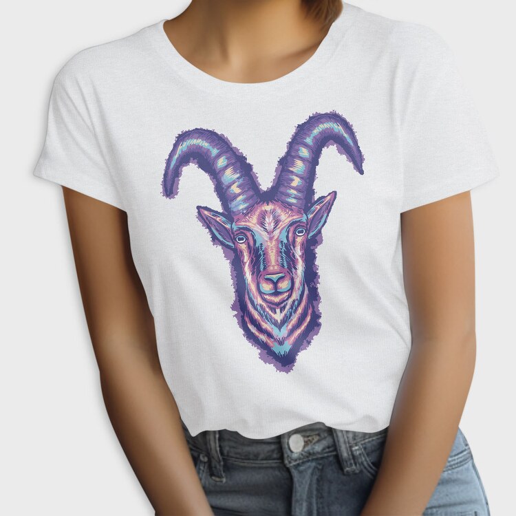 Colorful Goat Head, Tricou Femei