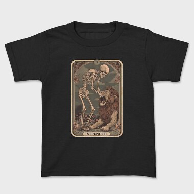 Strength Skeleton Lion, Tricou Copii