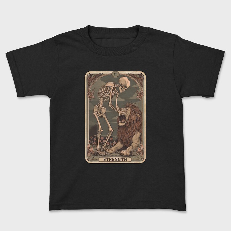 Strength Skeleton Lion, Tricou Copii