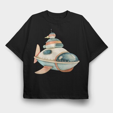 Submarine Spaceship, Tricou Oversize Barbati (Unisex)