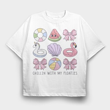 Summer Floaties Groovy, Tricou Oversize Barbati (Unisex)