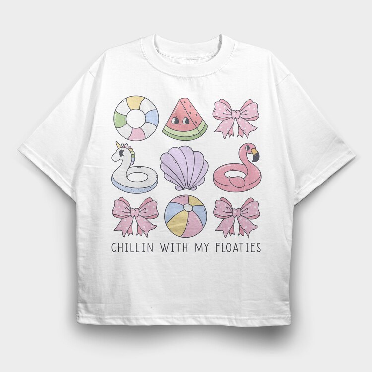Summer Floaties Groovy, Tricou Oversize Barbati (Unisex)