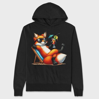 Summer Fox Cocktail, Hanorac Oversize Barbati (Unisex)