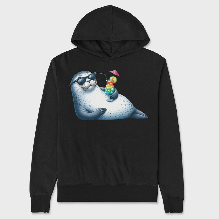 Summer Seal Cocktail, Hanorac Oversize Barbati (Unisex)