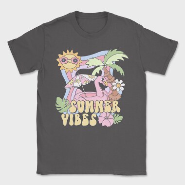 Summer Vibes Groovy, Tricou Barbati (Unisex)