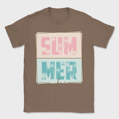 Summer Vibes Palm Tree, Tricou Barbati (Unisex)